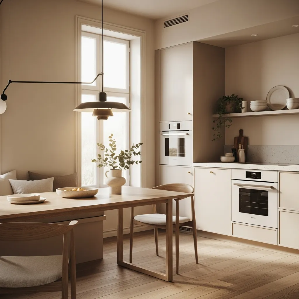 Mysig beige matplats renovering, Nacka Stockholm
